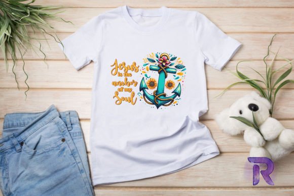 Anchor of Soul Jesus PNG for Graphics & T-Shirt Designs