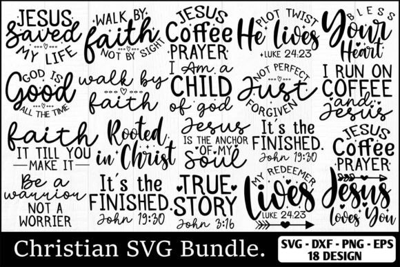Christian SVG Bundle: Graphics for T-Shirt Designs
