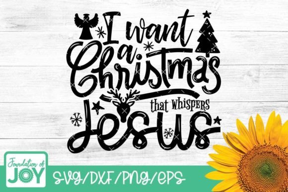 Christmas Whispers Jesus: Graphics & T-Shirt Designs