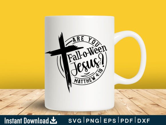 Fall-O-Ween Jesus SVG: Graphics for T-Shirt Designs