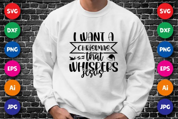 Graphics for T-Shirt Designs: Christmas Whispers Jesus