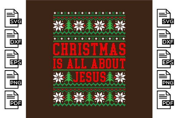 Jesus Ugly Sweater Graphics for T-Shirt Designs