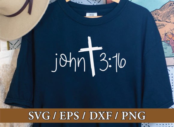 John 3:16 SVG for T-Shirt Designs & Graphics