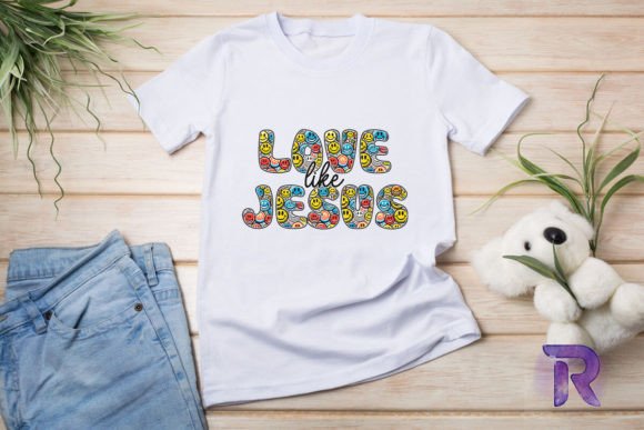 Love Like Jesus PNG: Graphics for T-Shirt Designs