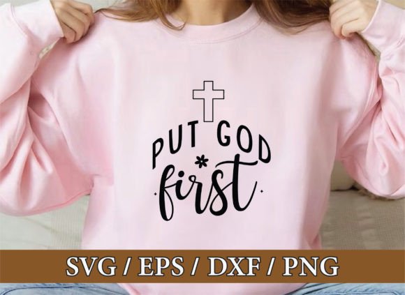 Put God First Christian SVG Bundle Graphics