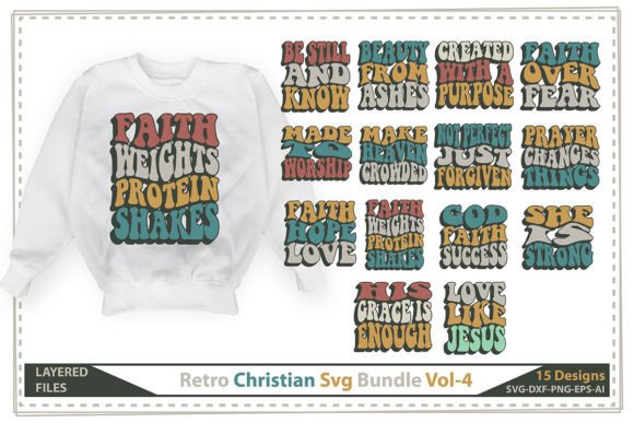 Retro Christian Graphics for T-Shirt Designs