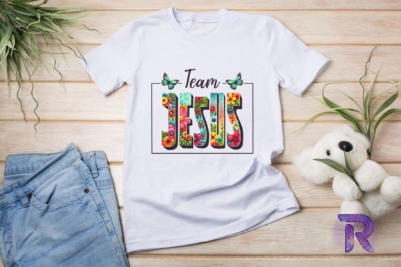 Team Jesus PNG: Graphics for T-Shirt Designs